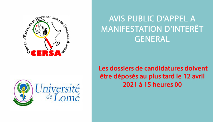 AVIS PUBLIC D’APPEL A MANIFESTATION D’INTERÊT GENERAL