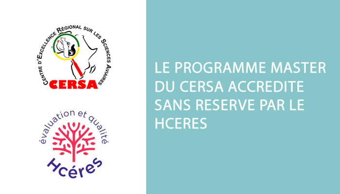 Le programme Master du CERSA accrédité, sans réserve, pour 5 ans