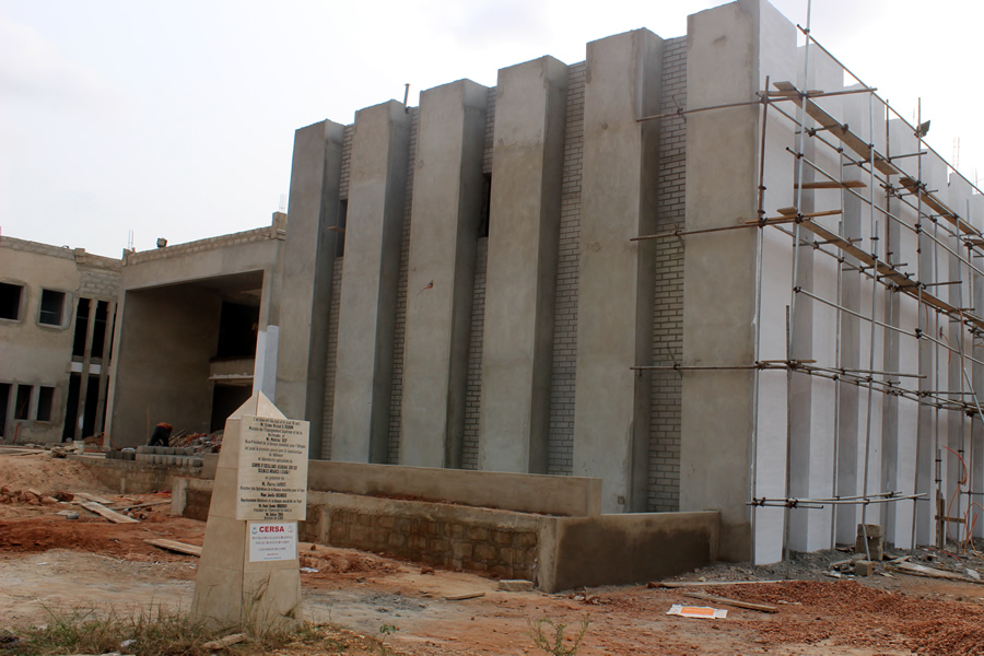 Le bâtiment principal du CERSA en phase finition bientôt livré